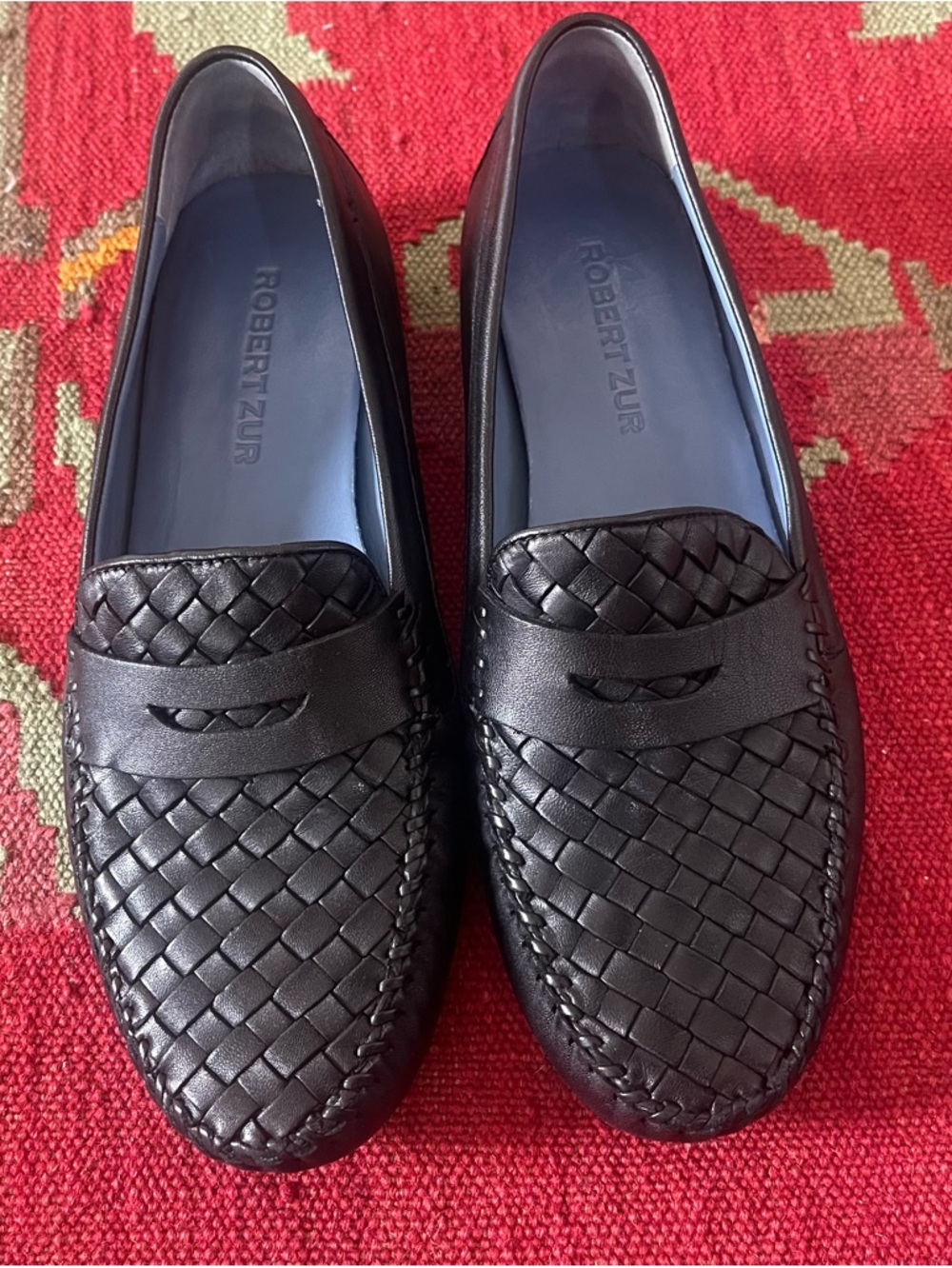 Robert Zur Women’s Loafer size 12 Petra Black Leather